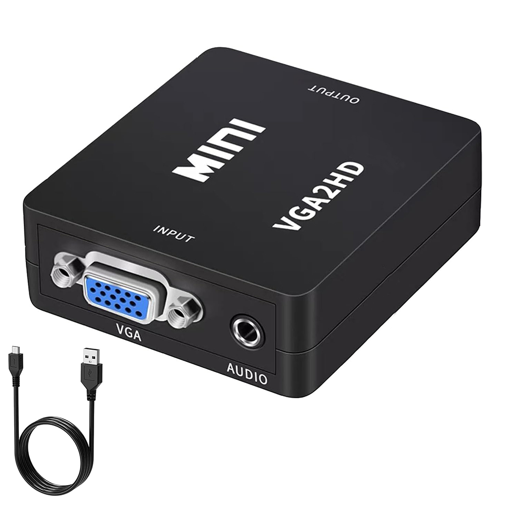 Home Cinema Portable - Mini conversor compatível com vga para