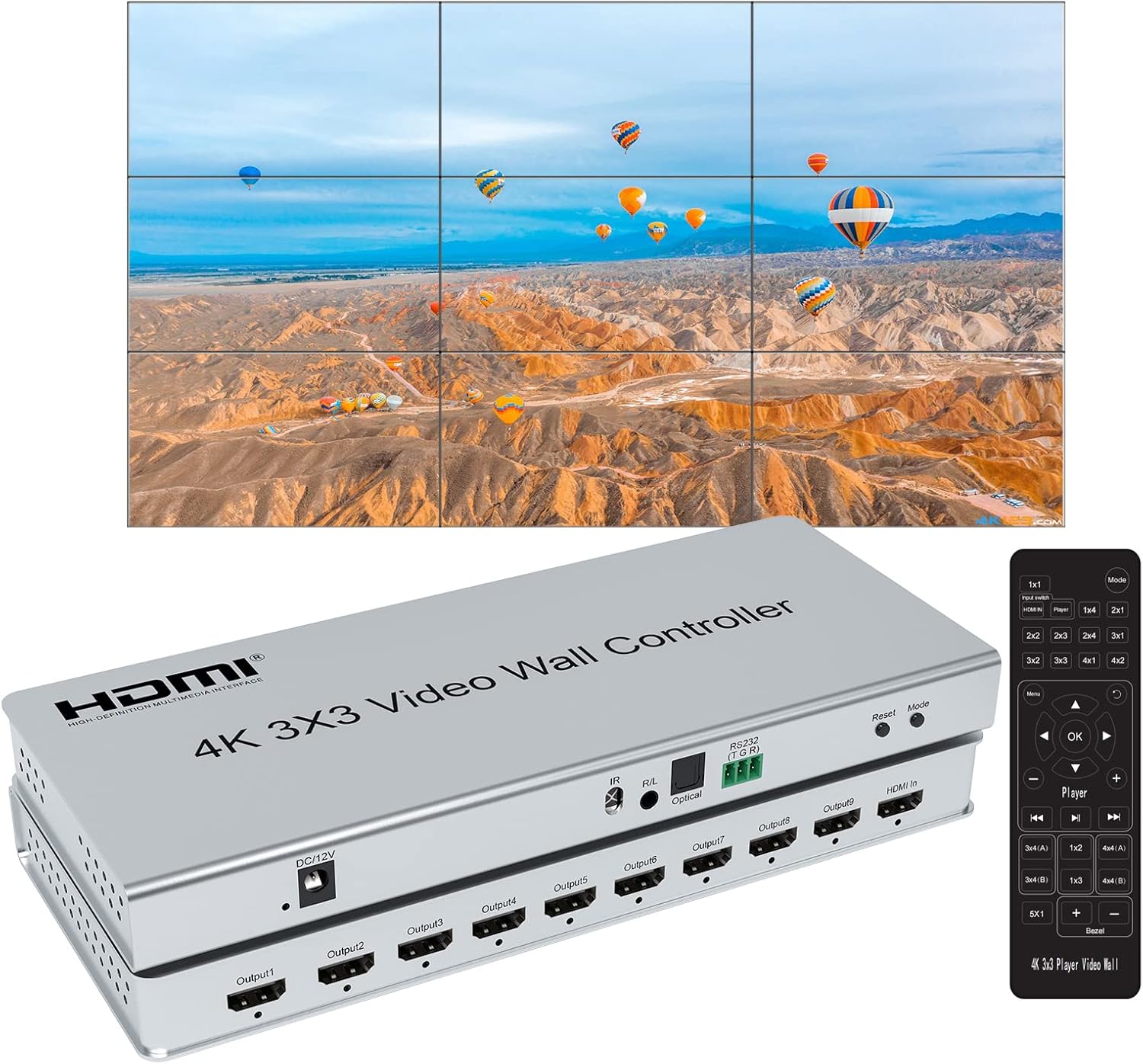 Home Cinema Video Processor - Controlador de parede de vídeo hdmi