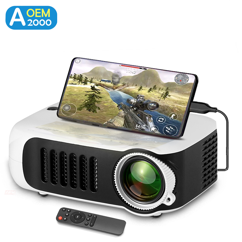 Home Cinema Mini - A2000 mini projetor portátil home cinema
