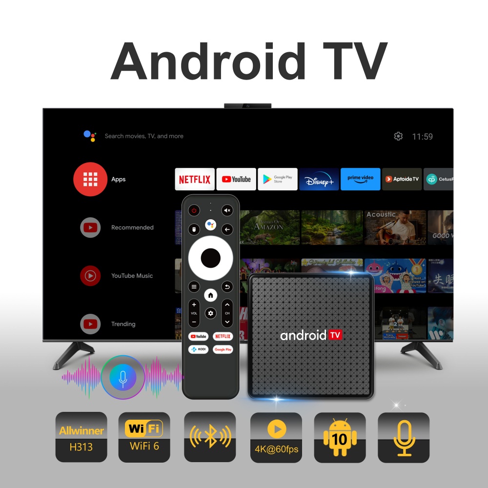 Netflix Home Cinema - Wudung X5 TV Box AndroidTV Allwinner