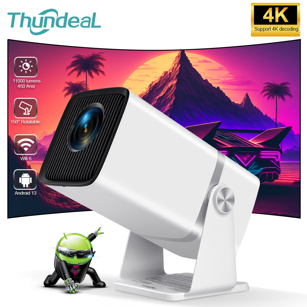 Home Cinema Mini - Projetor Mini HD ThundeaL TD80W PK
