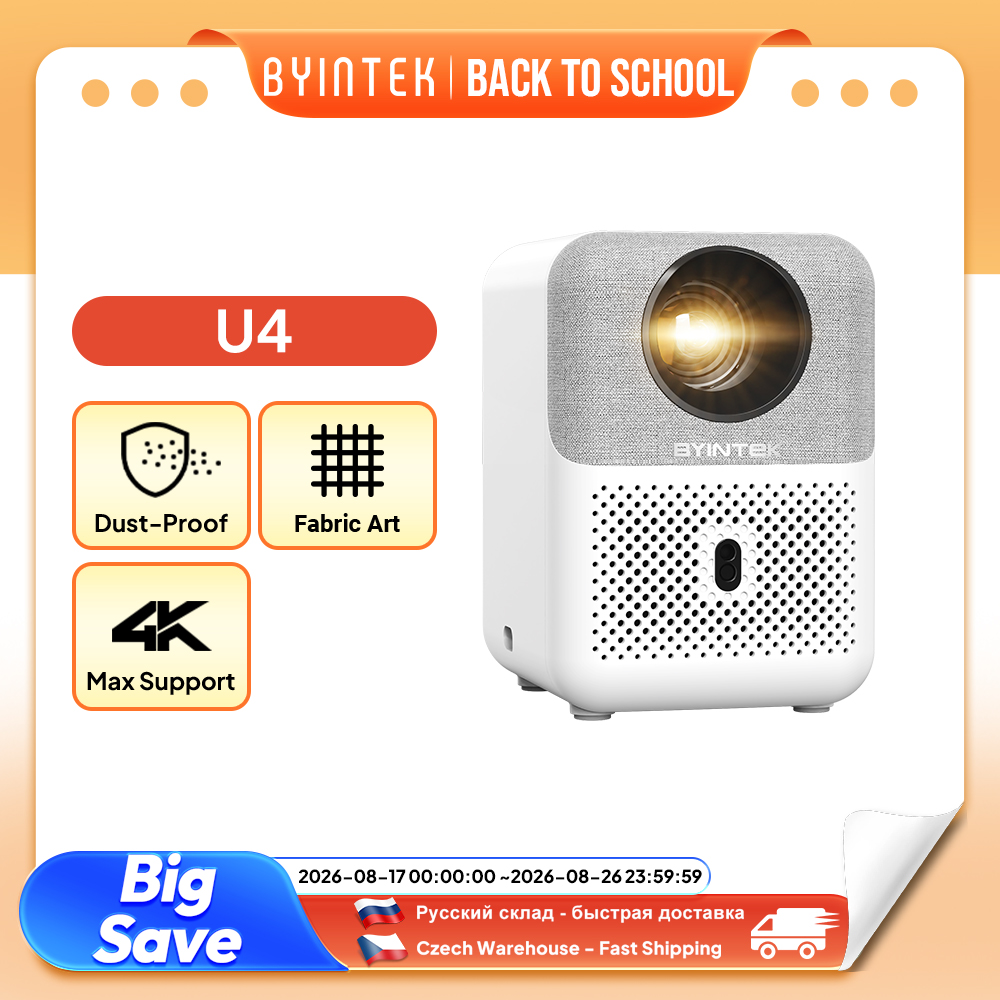 Home Cinema Mini - Projetor Mini Full HD BYINTEK U4