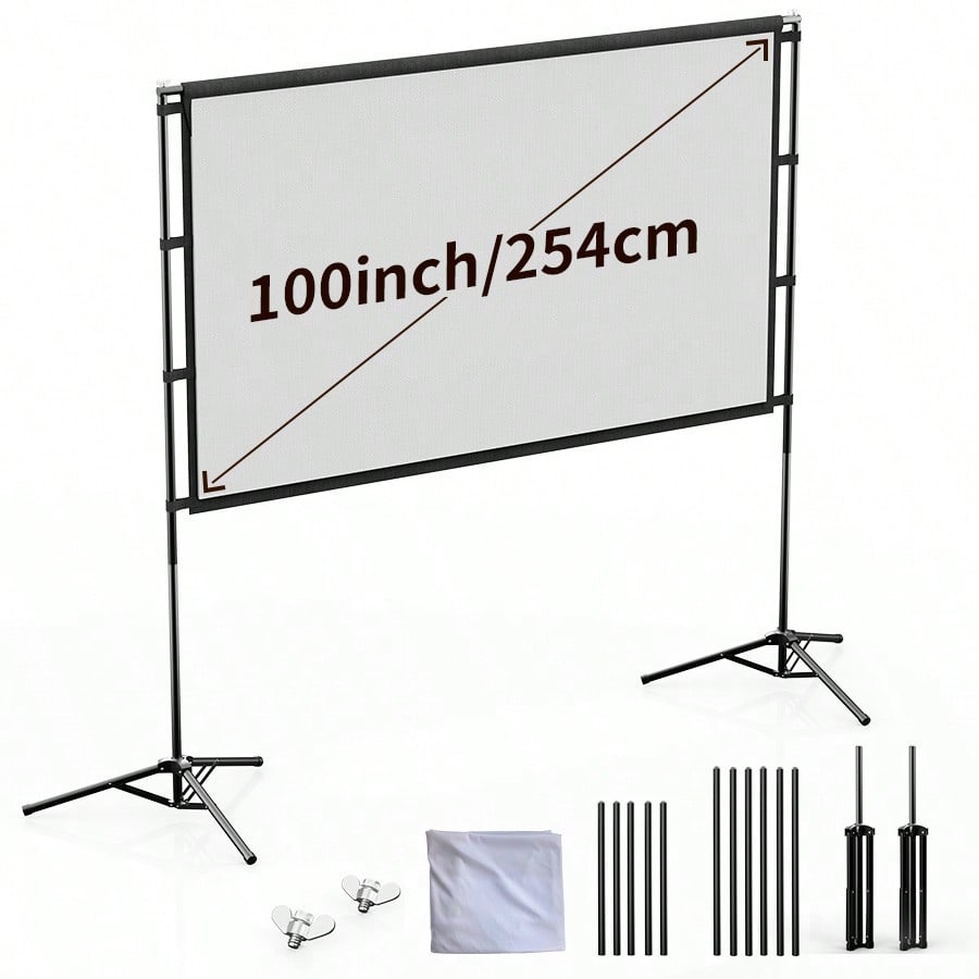 Home Cinema Portable - Tela de Projeção XBJ 100 Polegadas