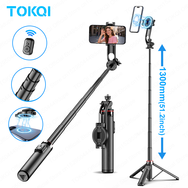 Smart Tv Stick - TOKQI C20 Tripé magnético para selfie