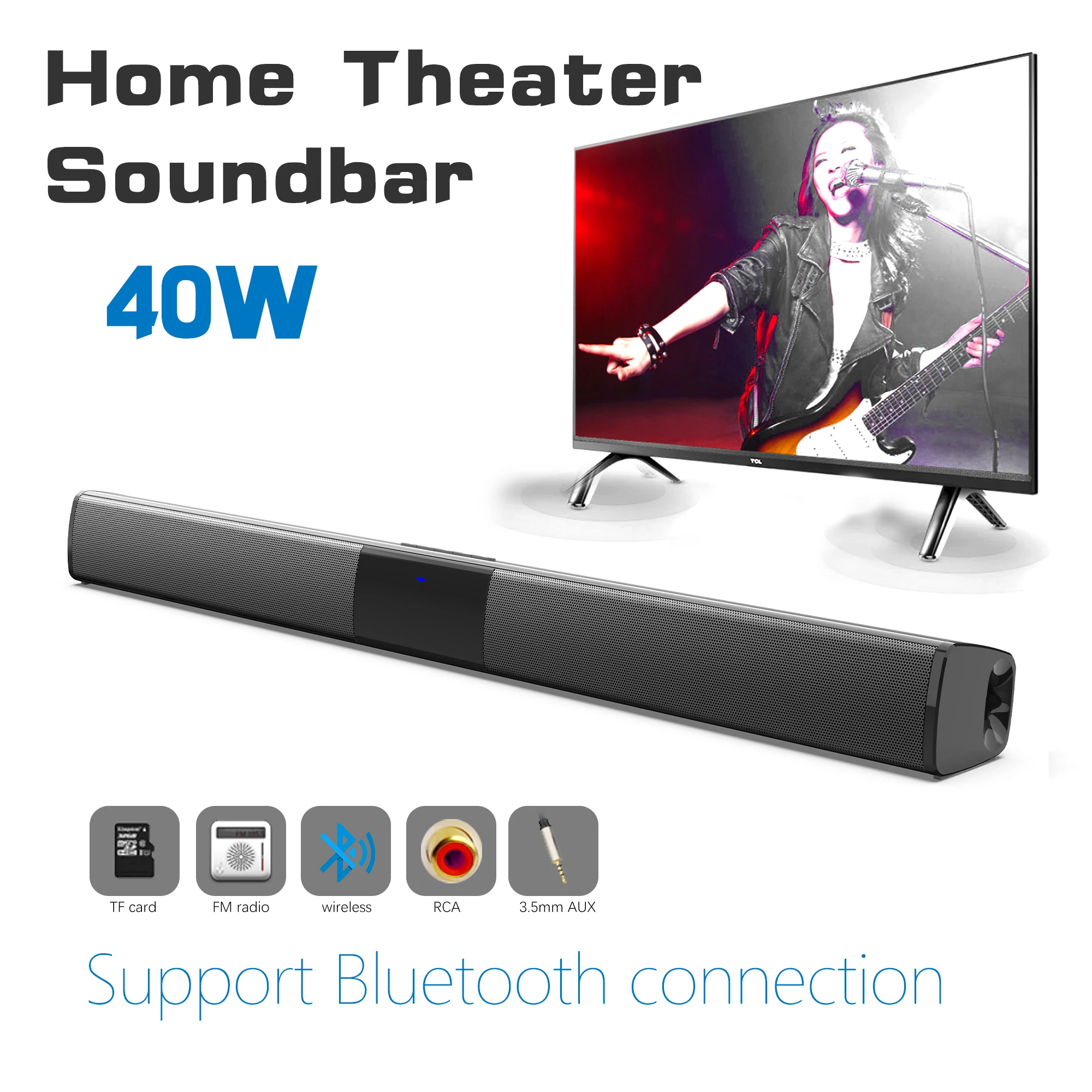 Home Cinema Audio System - Barra de som de alta potência