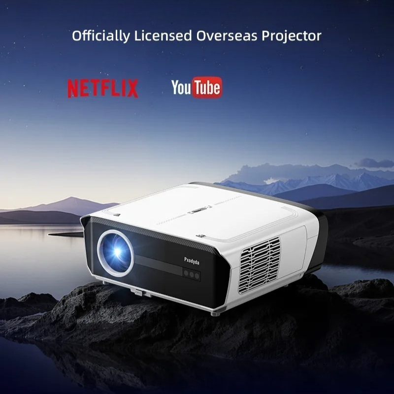 Netflix Home Cinema - Projetor Portátil Nativo 1080P 1850ANSI com