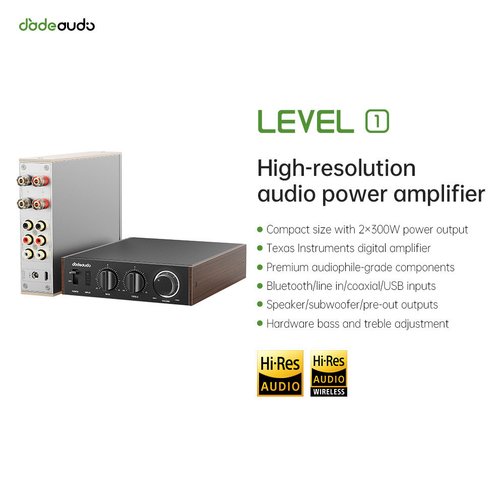 Home Cinema Mini - Amplificador HiFi Bluetooth LDAC de Nível