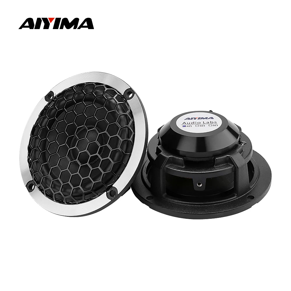 Home Cinema Audio System - AIYIMA 2 Peças Alto-falante de Médios
