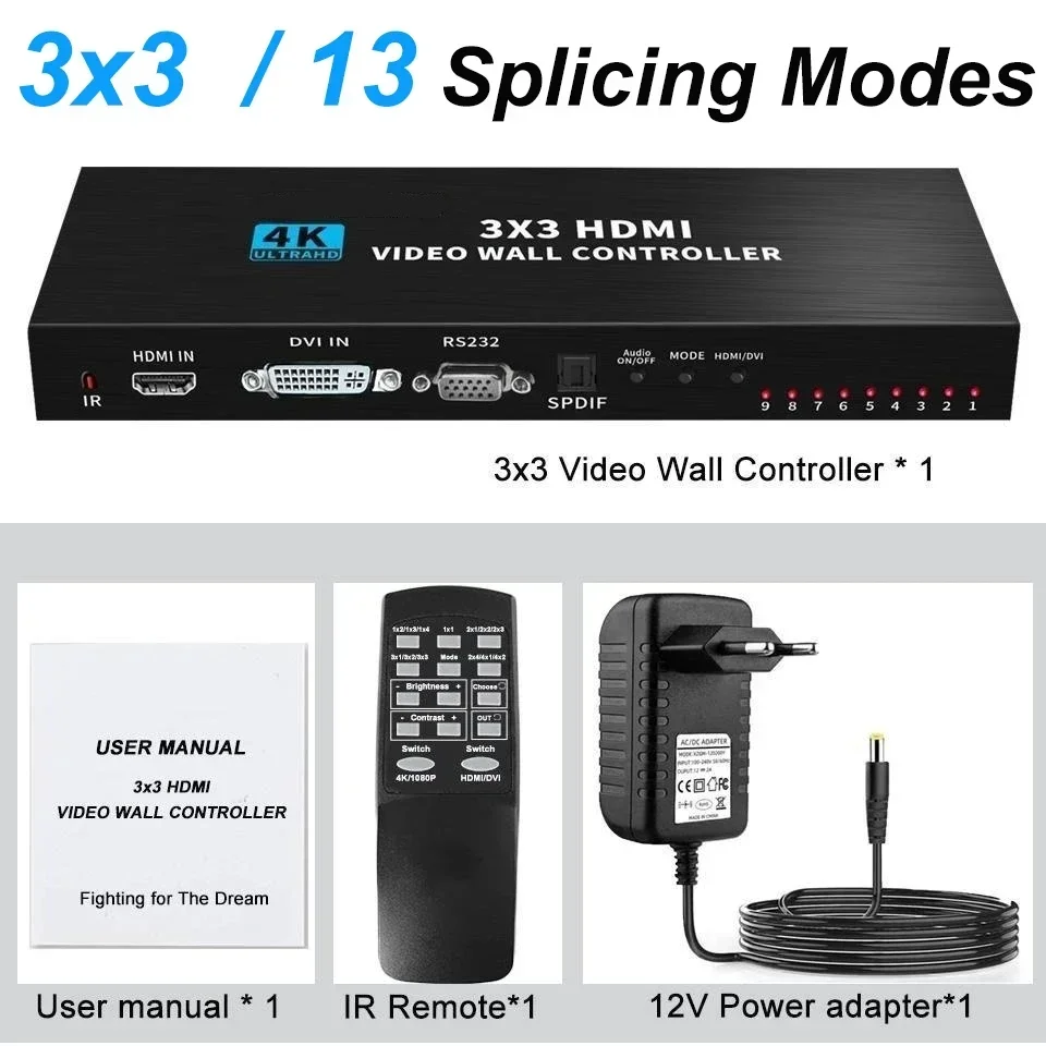 HDMI Video Wall Controller, Mu - Home Cinema Video Processor avaliação e preço