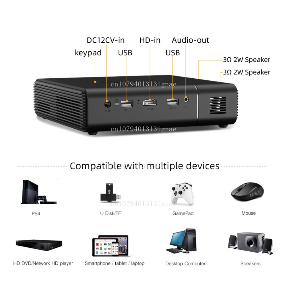 U30 venda superior 3d 4k proje - Home Cinema Portable avaliação e preço