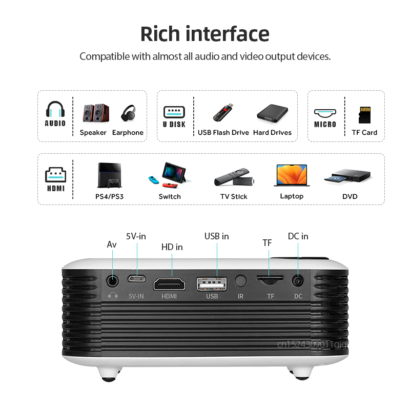 A2000 mini projetor portátil h - Home Cinema Mini avaliação e preço