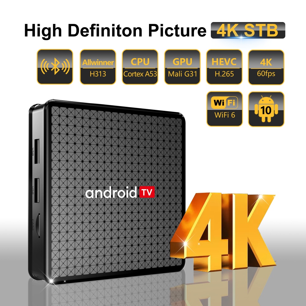 Wudung X5 TV Box AndroidTV All - Netflix Home Cinema avaliação e preço