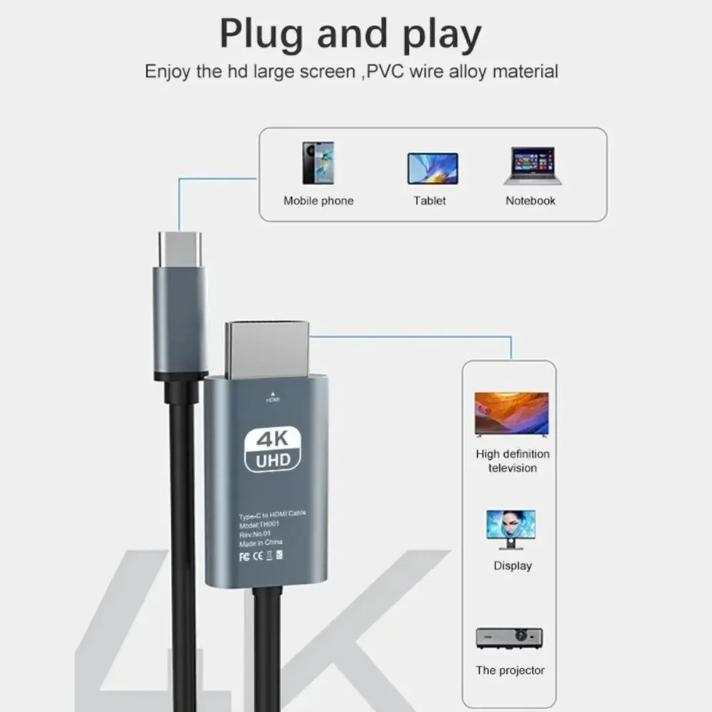 Cabo Conversor KEBIDUMEI 4K@60 - Home Cinema Portable avaliação e preço