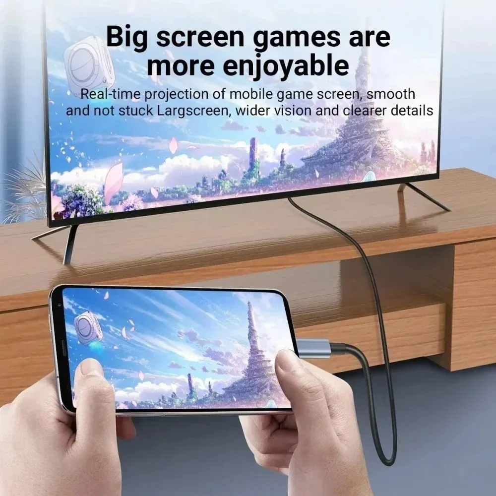 Cabo Conversor KEBIDUMEI 4K@60 - Home Cinema Portable avaliação e preço