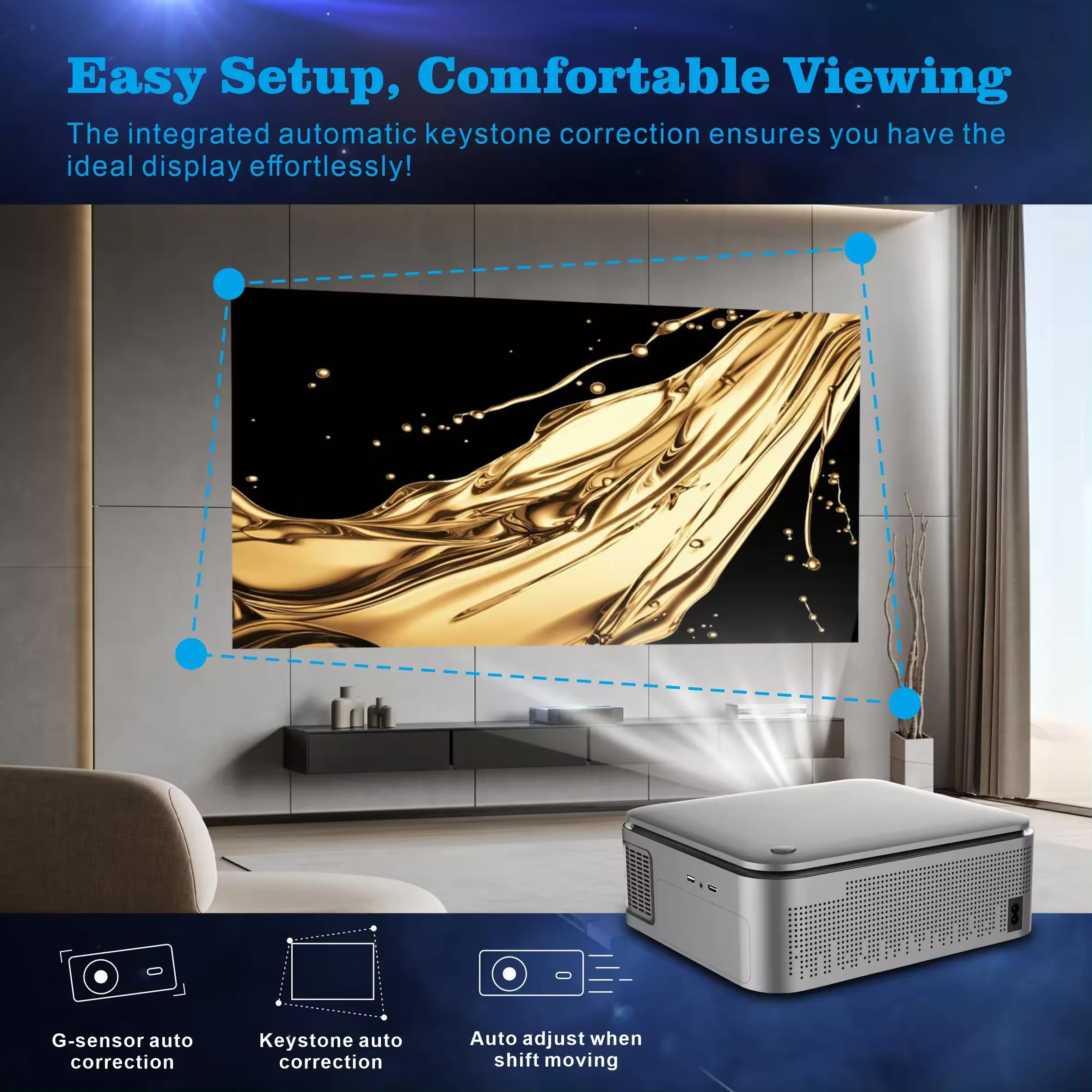 Novo Projetor HD 1080P HY450 p - Home Cinema Portable avaliação e preço