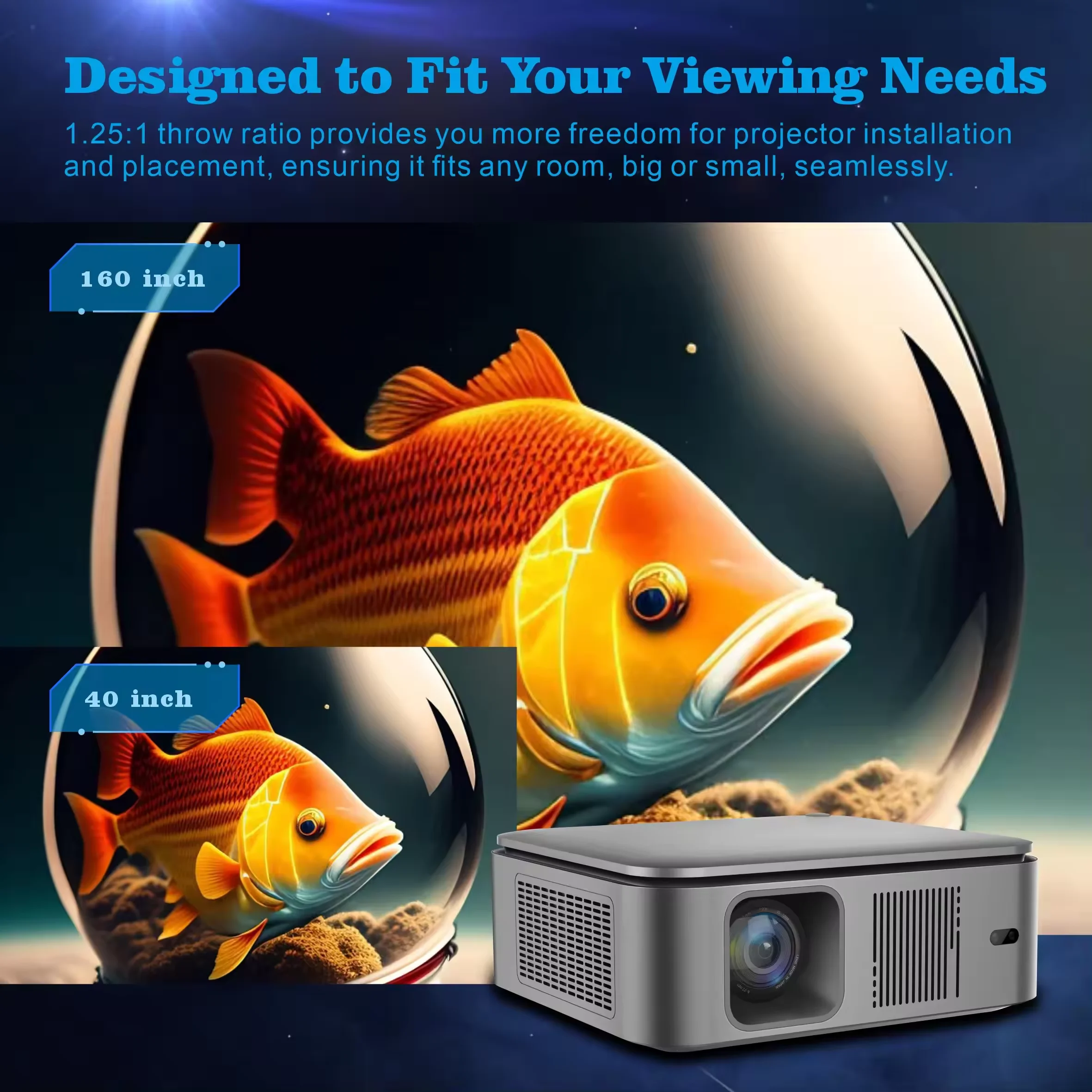 Novo Projetor HD 1080P HY450 p - Home Cinema Portable avaliação e preço