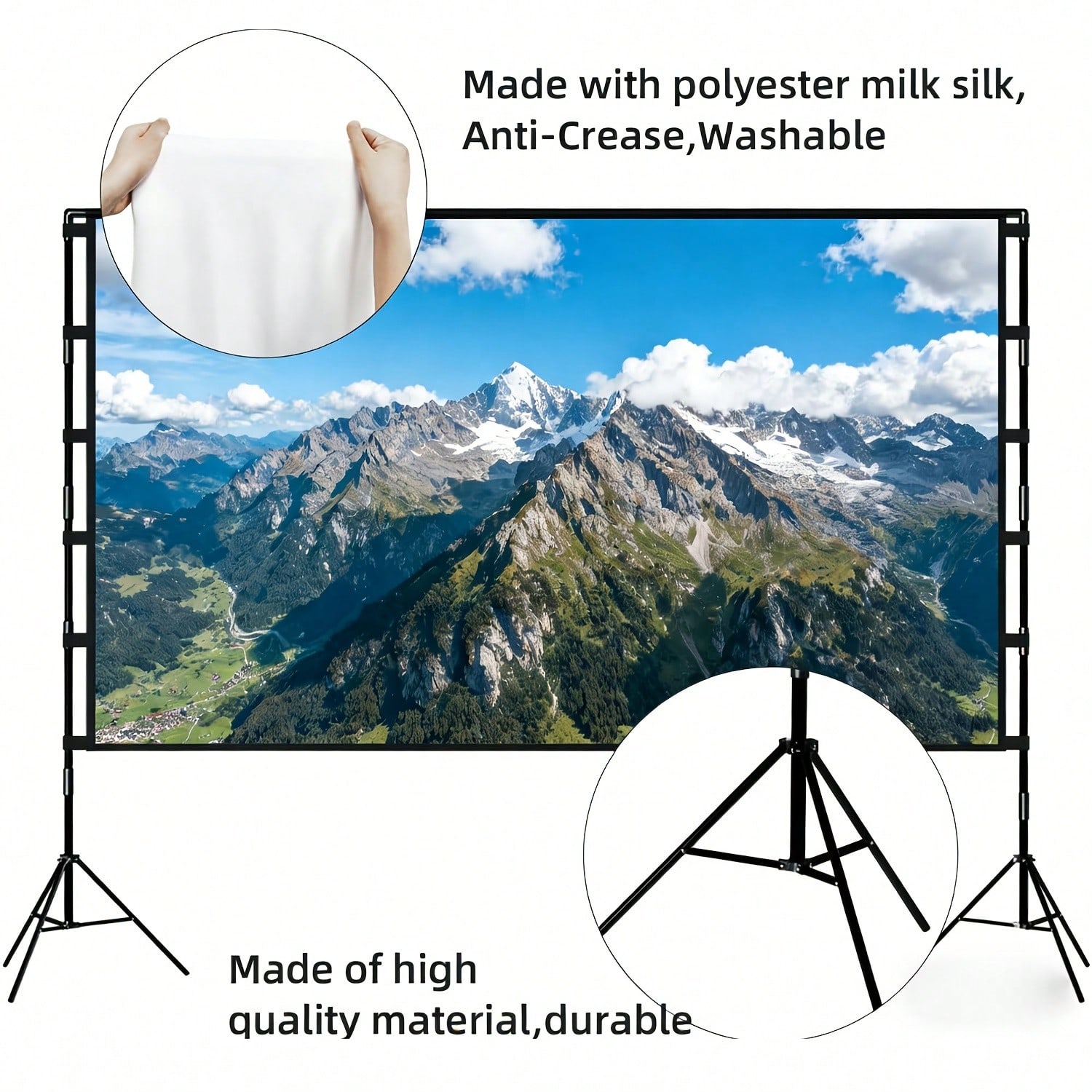 Tela de Projeção XBJ 100 Poleg - Home Cinema Portable avaliação e preço