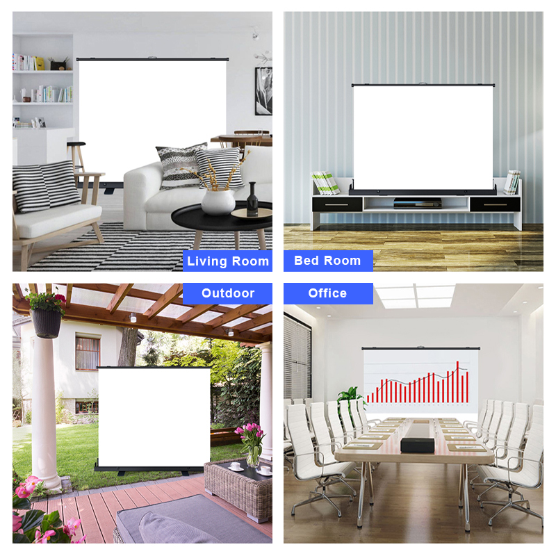 Tela de Projeção Portátil Retr - Home Cinema Portable avaliação e preço