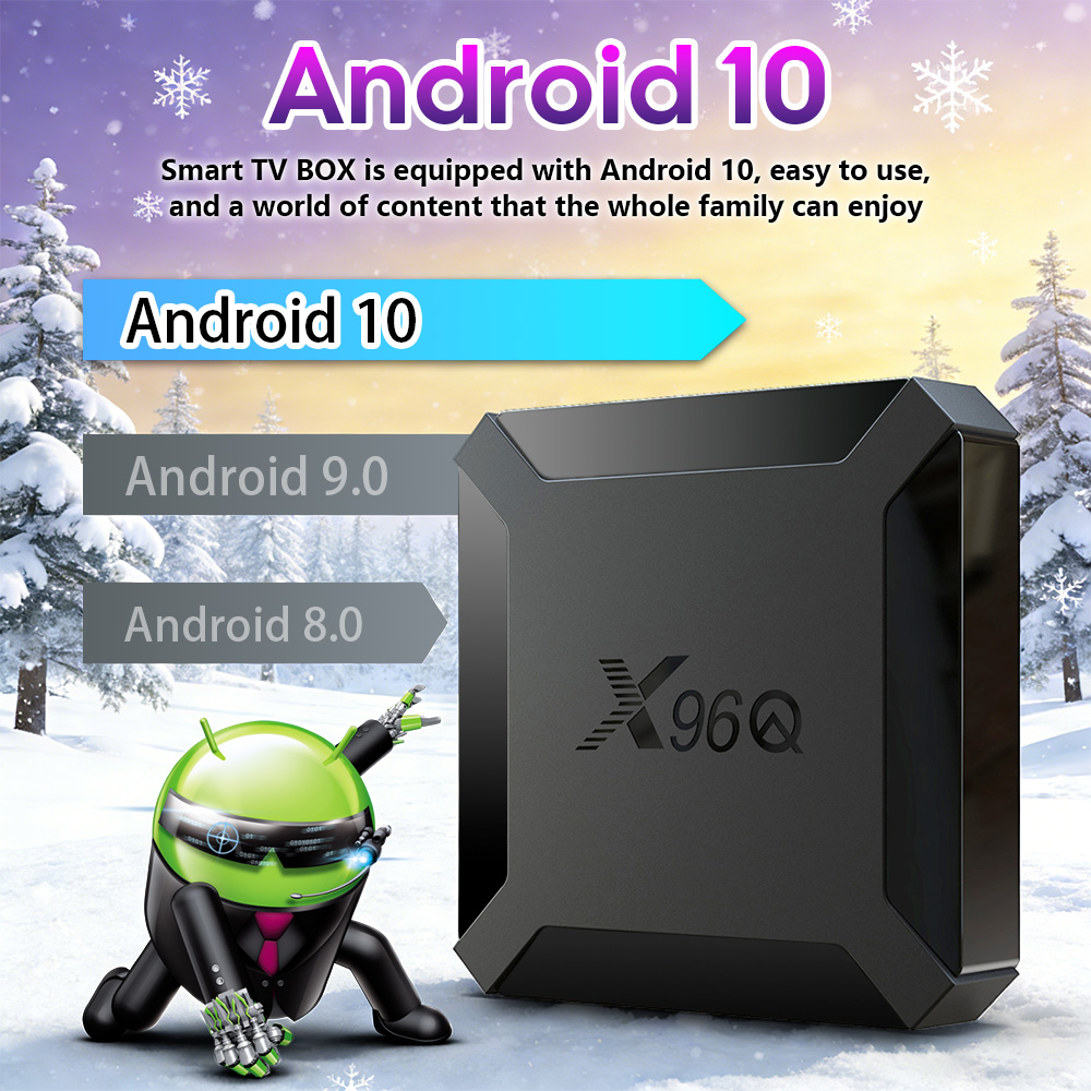 X96Q Android TV Box Quad Core  - Netflix Home Cinema avaliação e preço