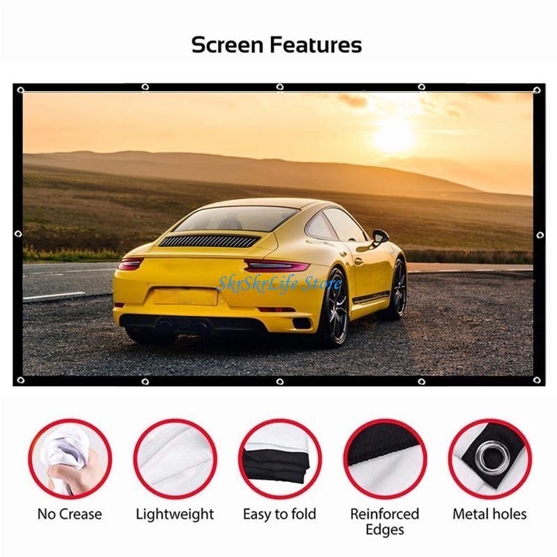 E65E 150 polegadas 16:9 Tela p - Home Cinema Portable avaliação e preço