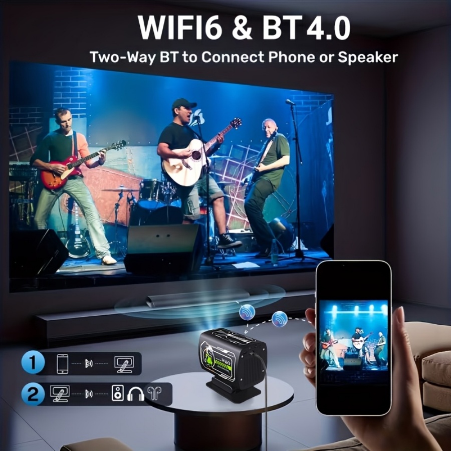Novo Projetor Portátil Mini 10 - Home Cinema Mini avaliação e preço