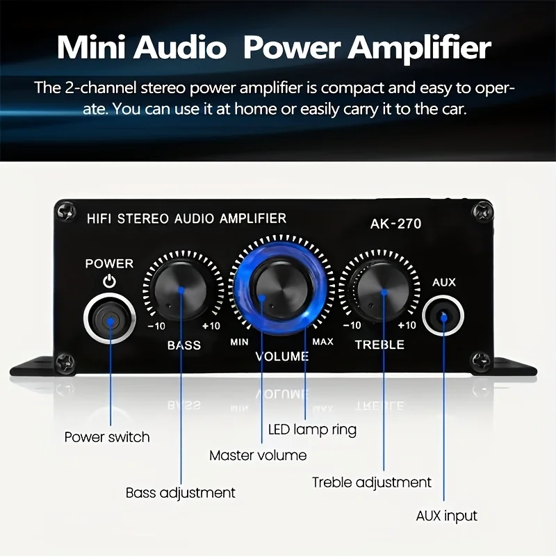 Amplificador de Potência Mini  - Home Cinema Mini avaliação e preço