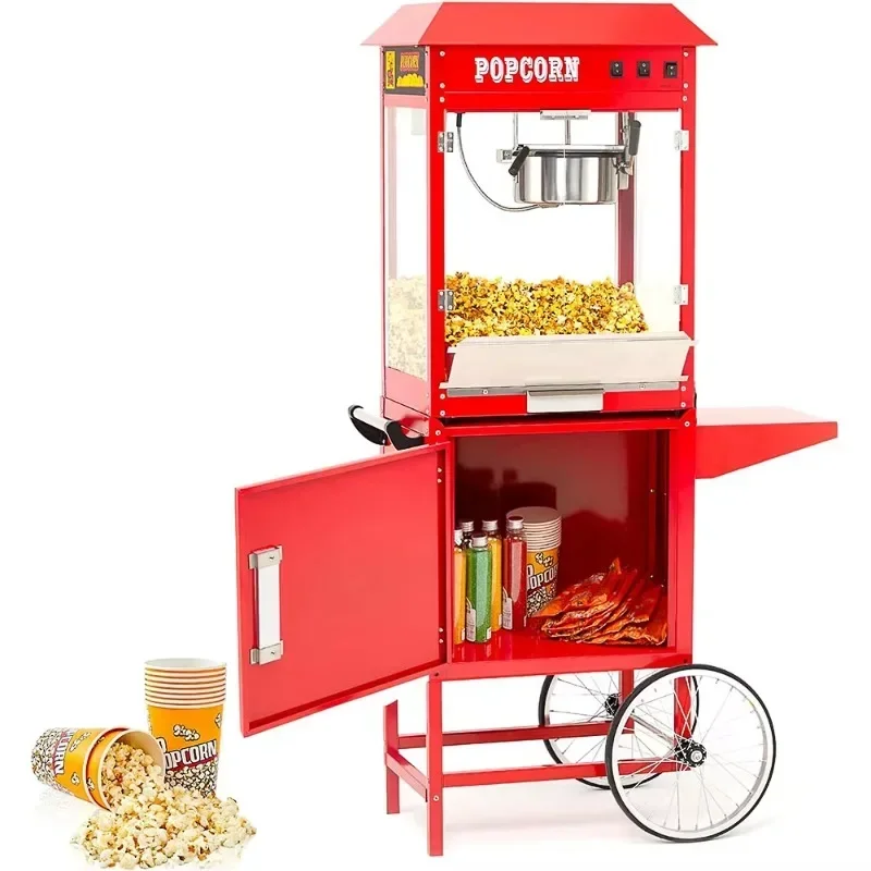 Máquina de pipoca móvel de aço - Popcorn Machine Home avaliação e preço