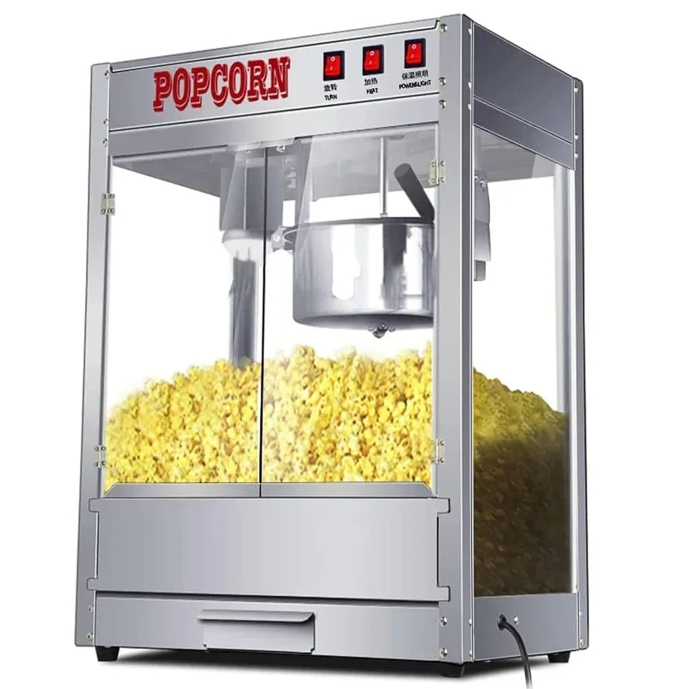 Máquina de pipoca móvel de aço - Popcorn Machine Home avaliação e preço