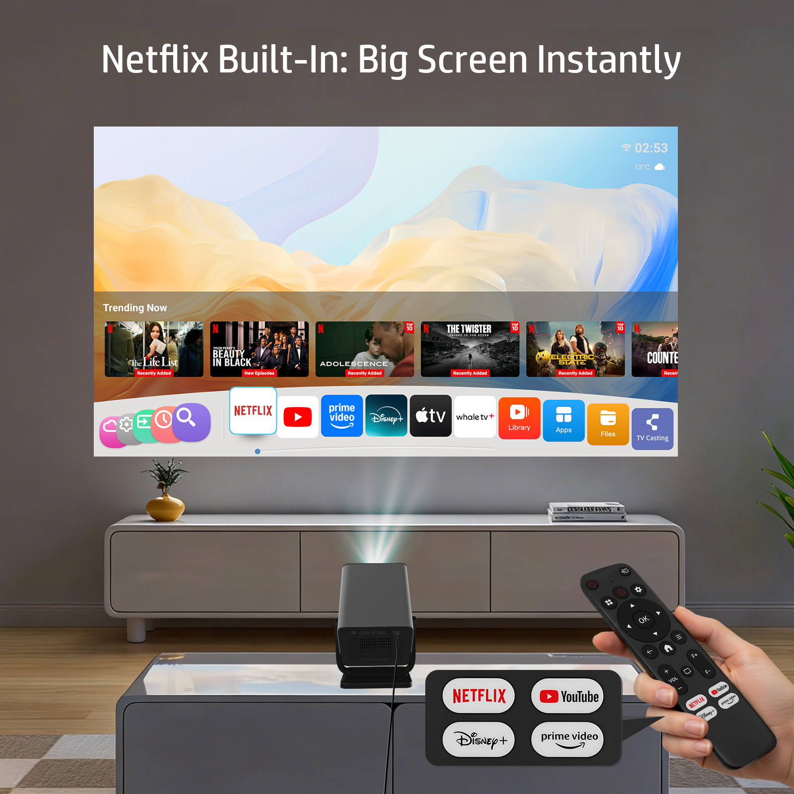 Projetor HP MC475 com Licença  - Netflix Home Cinema avaliação e preço