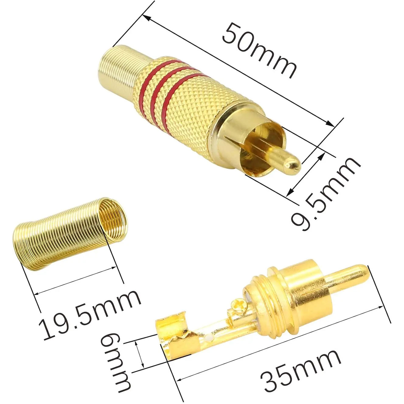 Conector de Áudio e Vídeo RCA  - Home Cinema Audio System avaliação e preço