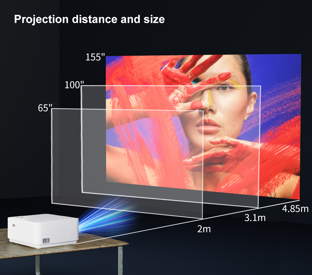 WZATCO-Projetor LED Full HD pa - Home Cinema Mini avaliação e preço